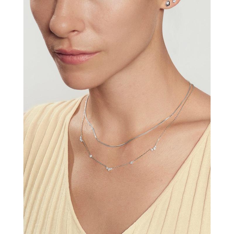 Ania Haie Silver Cluster & Single Station Necklace