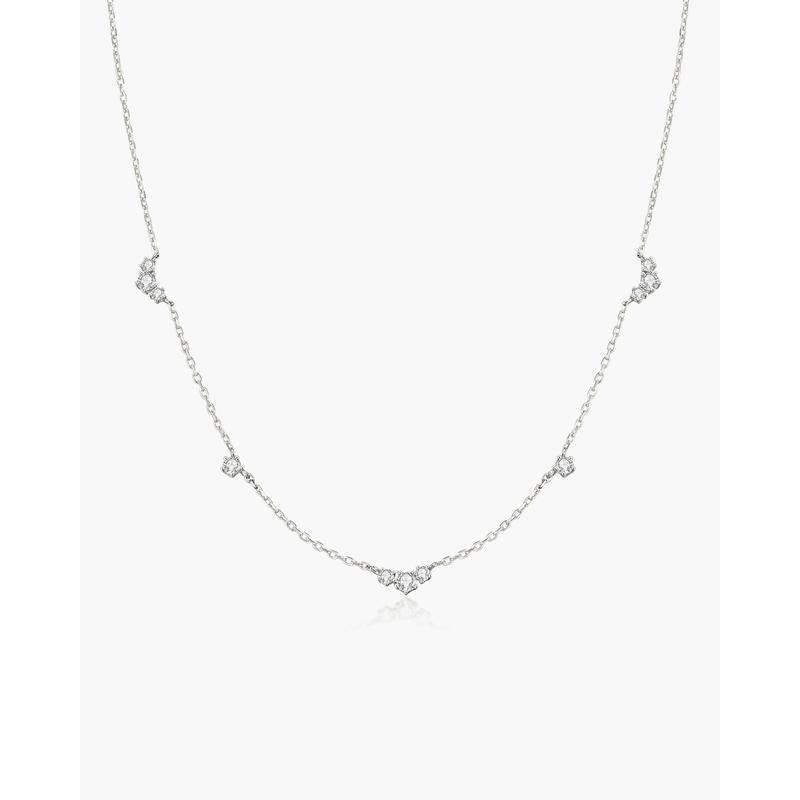 Ania Haie Silver Cluster & Single Station Necklace