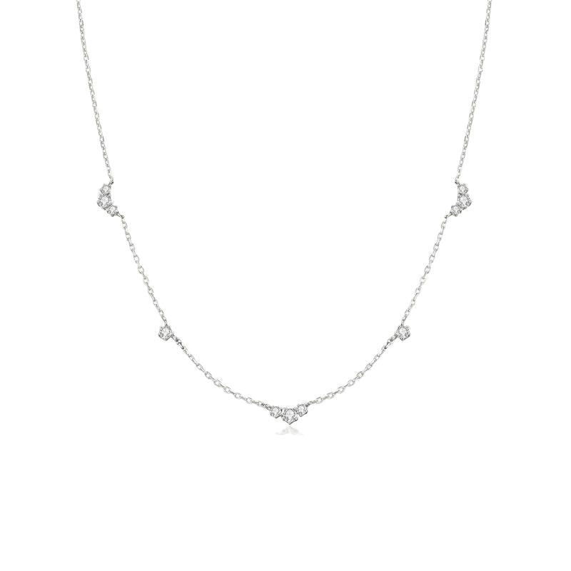 Ania Haie Silver Cluster & Single Station Necklace