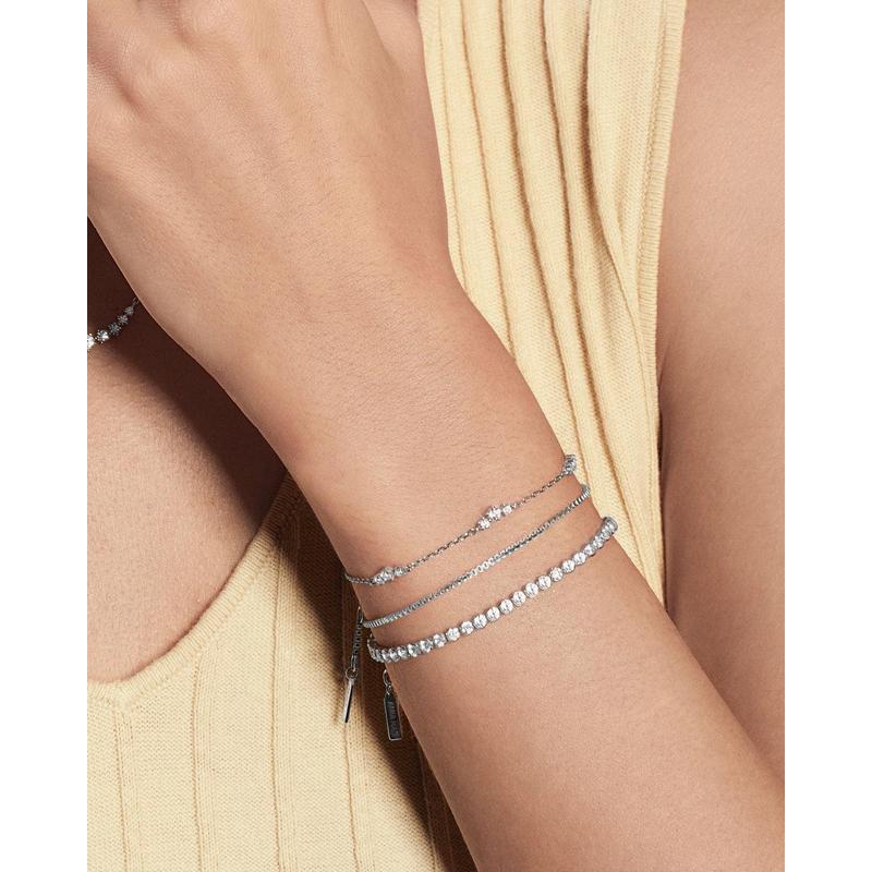 Ania Haie Silver Cluster Station Bracelet