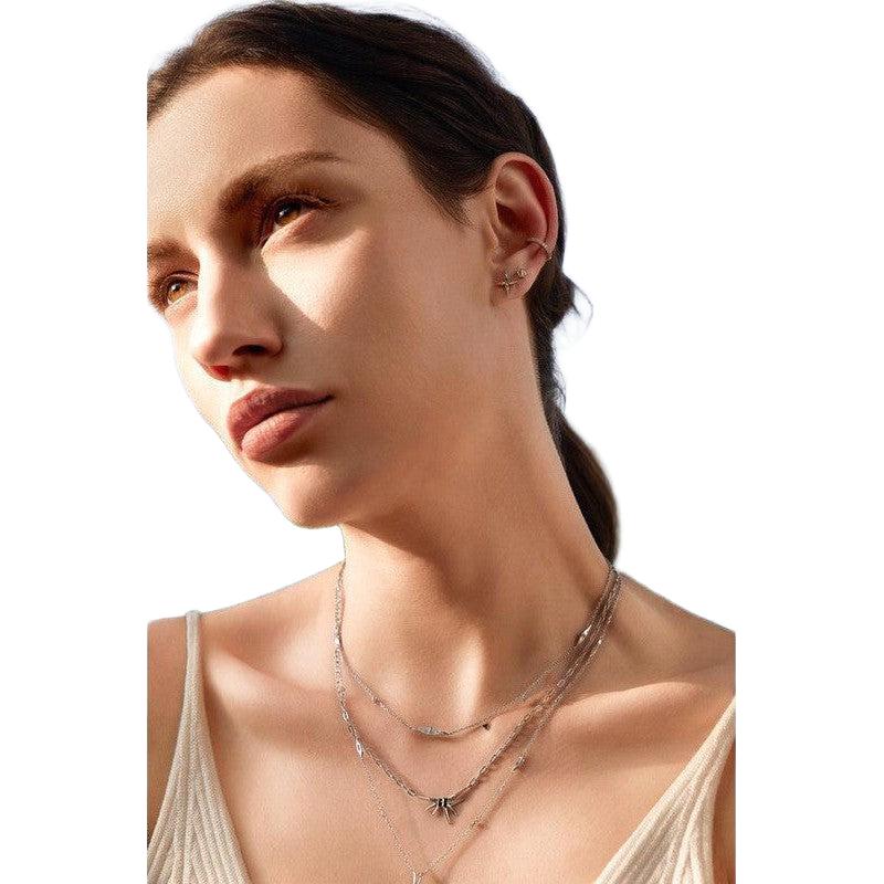 Ania Haie Silver Cross Stud Earrings