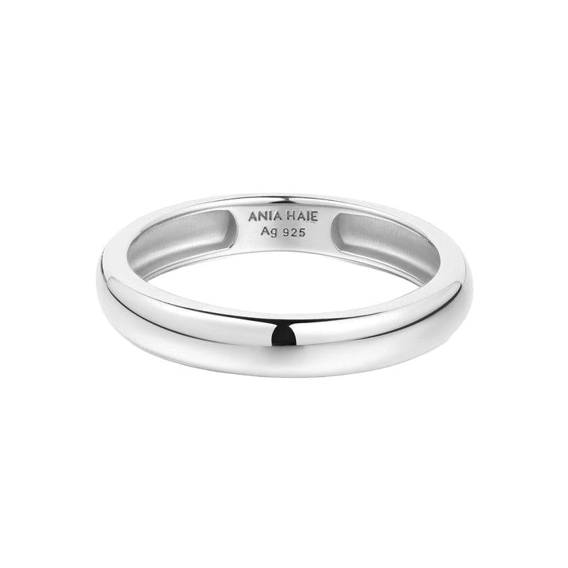 Ania Haie Silver Curve Dome Band