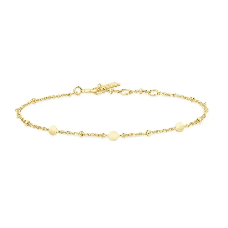 Ania Haie Silver Disc Station Bracelet