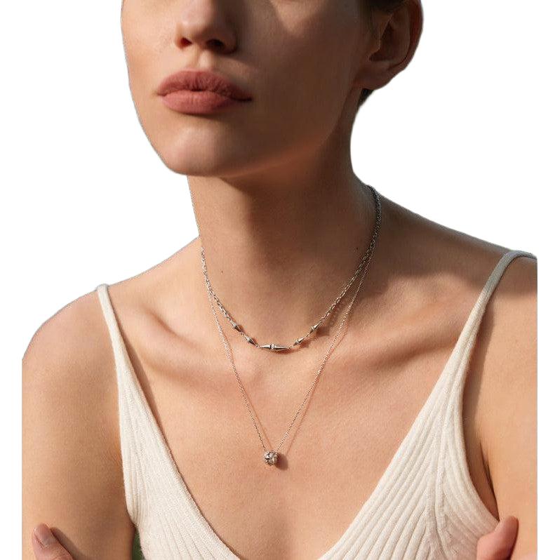 Ania Haie Silver Geometric Chain Necklace
