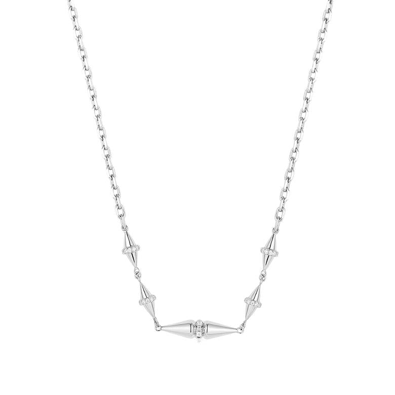 Ania Haie Silver Geometric Chain Necklace