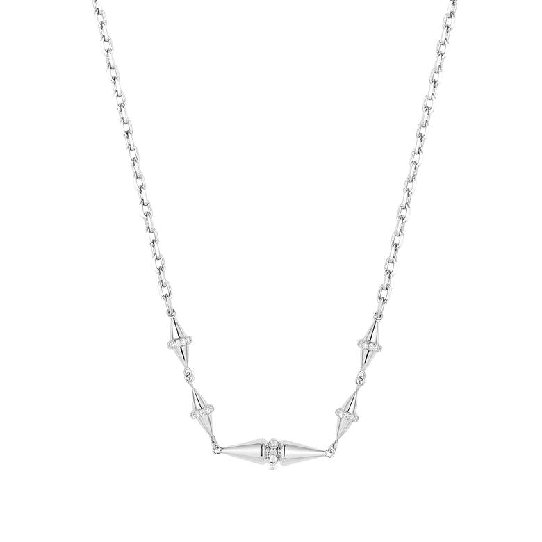 Ania Haie Silver Geometric Chain Necklace