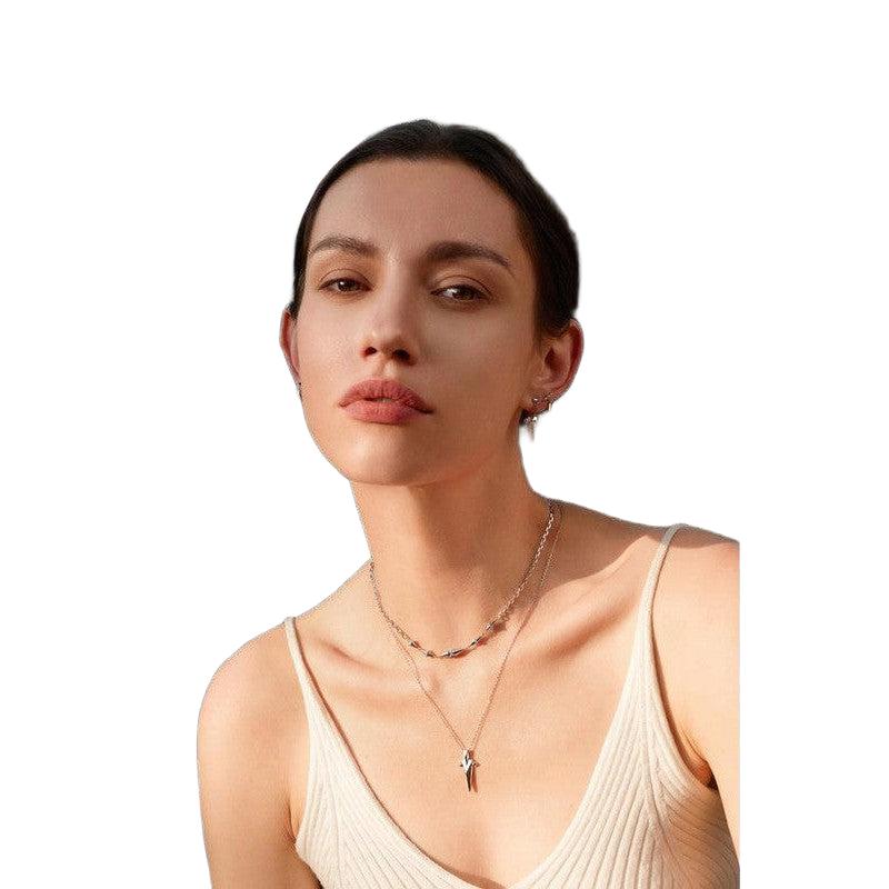 Ania Haie Silver Geometric Point Pendant Necklace