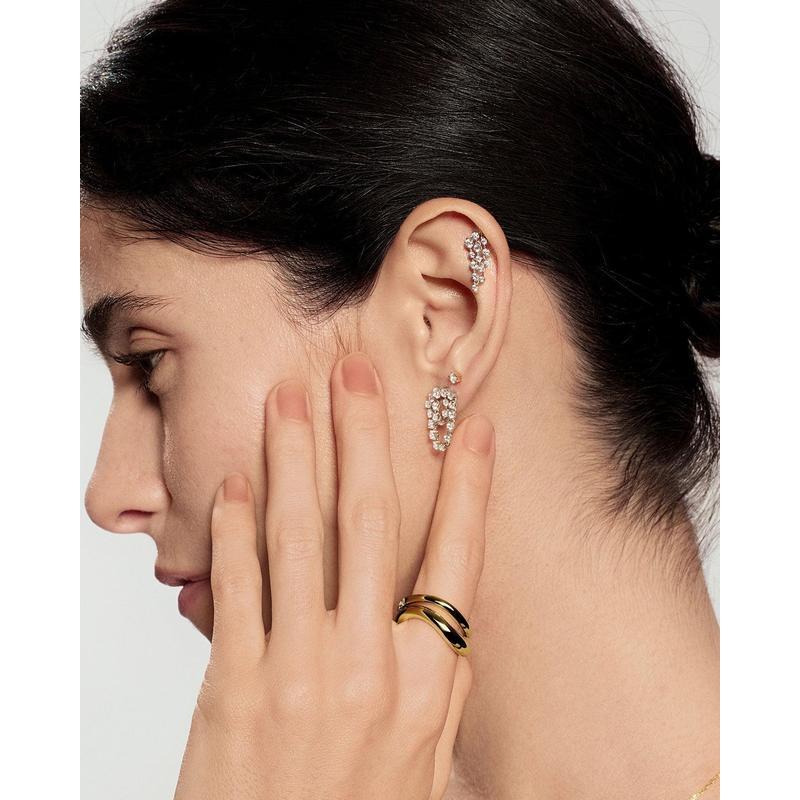 Ania Haie Silver Mini Five-Prong Sparkle Stud Earrings