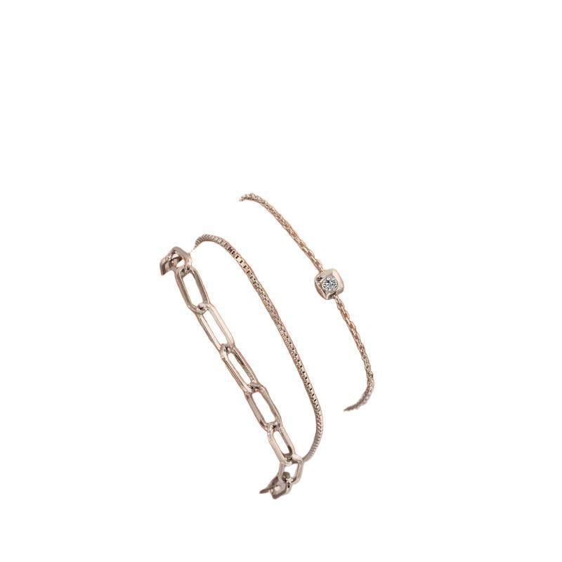 Ania Haie Silver Modern Bezel-Set Solitaire Bracelet