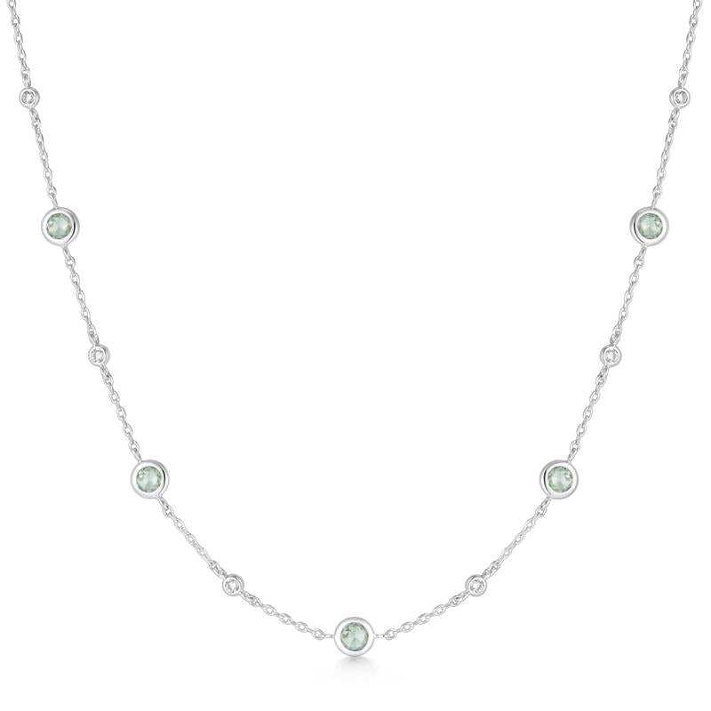 Ania Haie Silver Necklace with Nano Gems and Cubic Zirconia