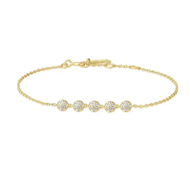 Ania Haie Silver Pavé Multi Beaded Chain Bracelet