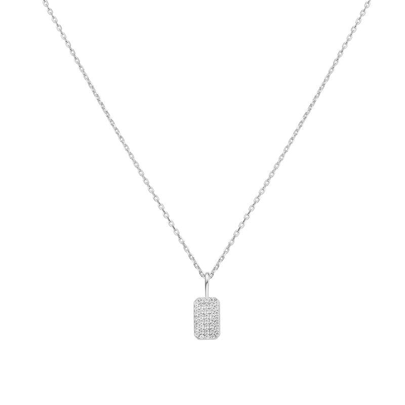 Ania Haie Silver Pavé Pendant Necklace