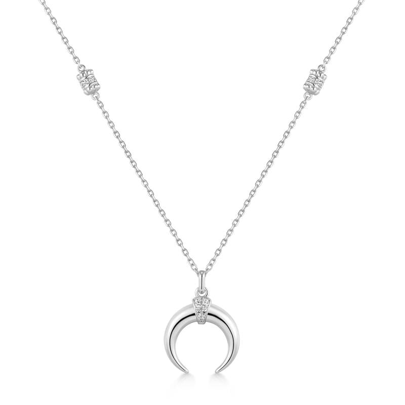 Ania Haie Silver Reversible Horn Necklace
