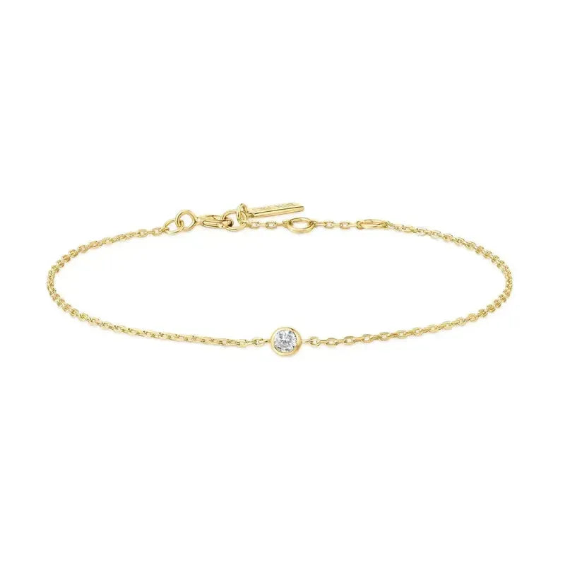 Ania Haie Silver Sparkle Bezel Bracelet