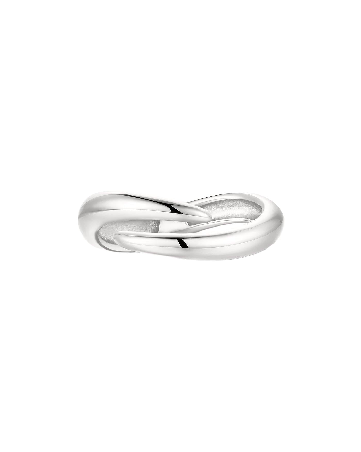 Ania Haie Silver Spiral Adjustable Ring