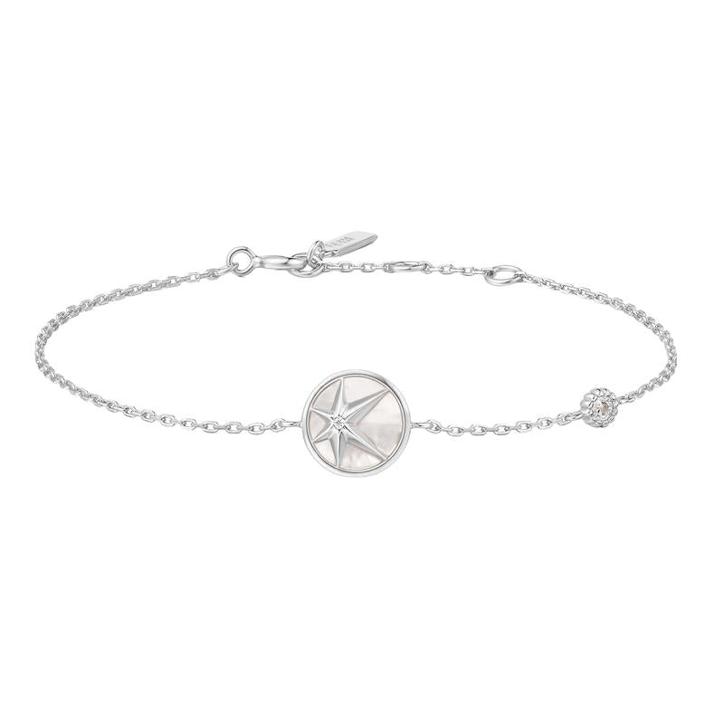 Ania Haie Silver Star Mother-of-Pearl Bracelet