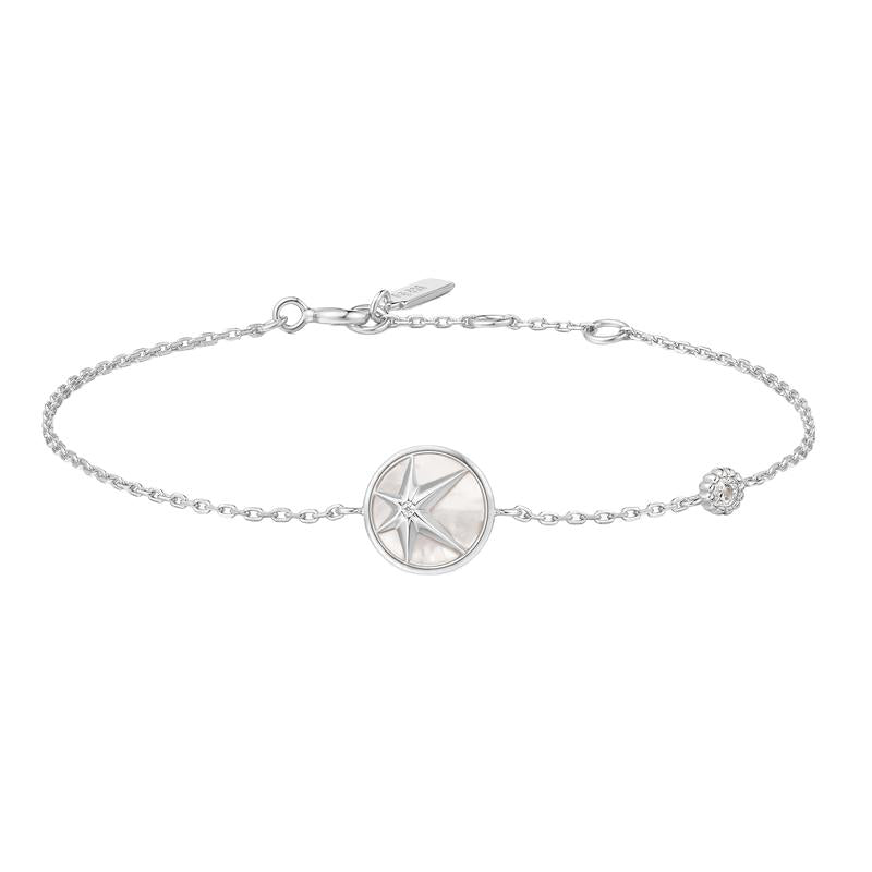 Ania Haie Silver Star Mother-of-Pearl Bracelet