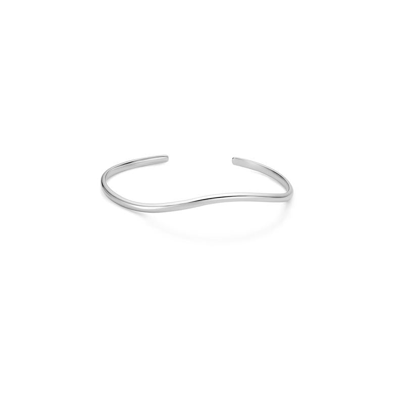 Ania Haie Silver Wave Cuff Bracelet Polished 925 Sterling Silver Jewelry