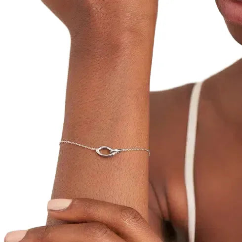 Ania Haie Silver Wave Link Bracelet