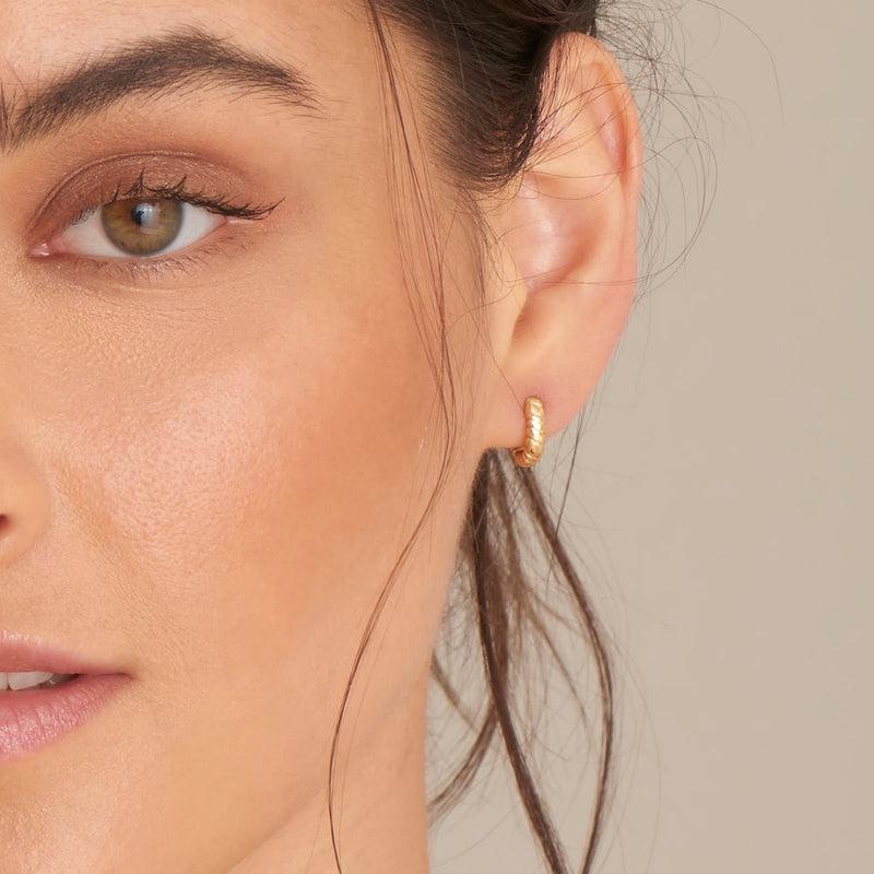 Ania Haie Smooth Twist Huggie Hoop Earrings