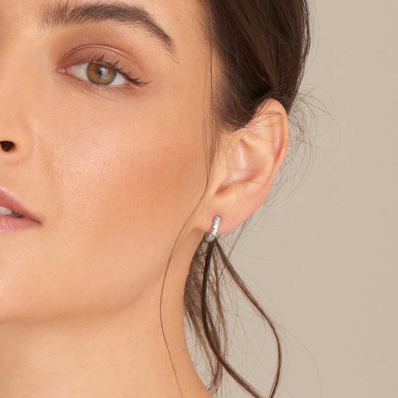 Ania Haie Smooth Twist Huggie Hoop Earrings