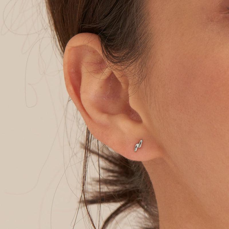 Ania Haie Smooth Twist Stud Earrings