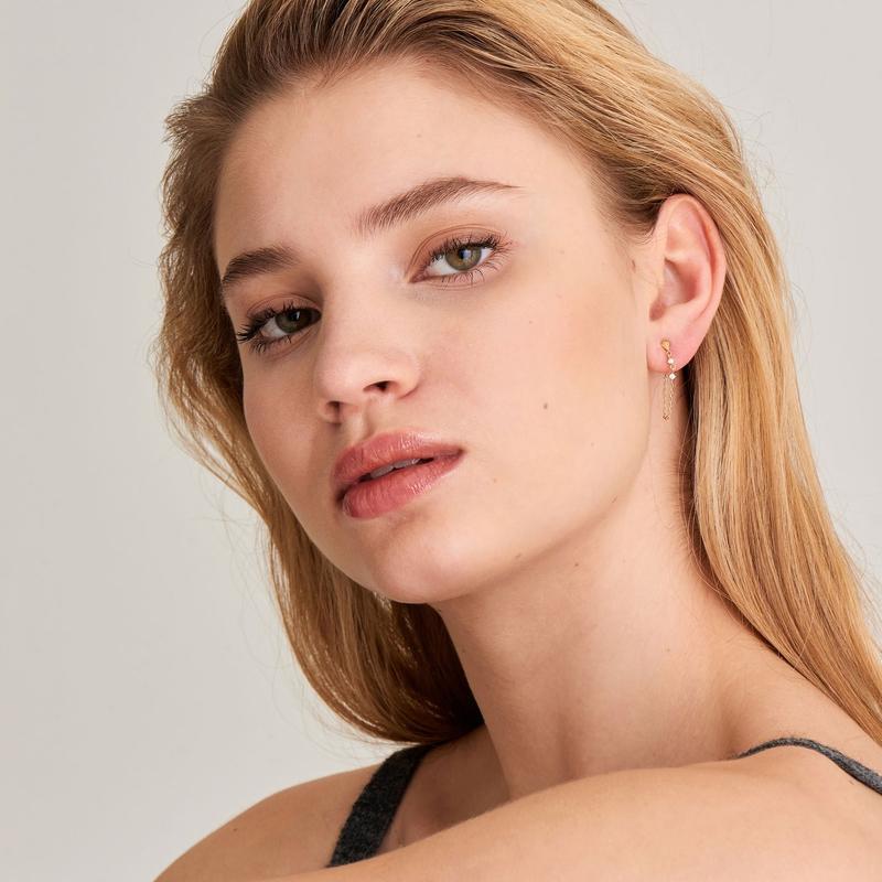 Ania Haie Spike Chain Stud Earrings