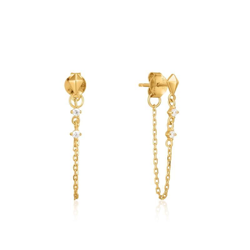 Ania Haie Spike Chain Stud Earrings
