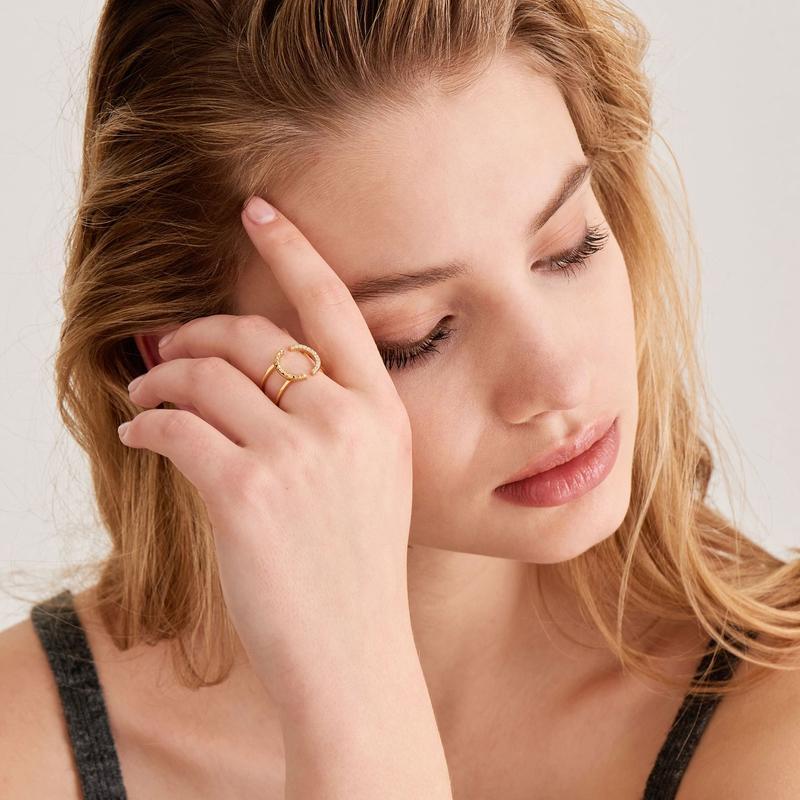 Ania Haie Spike Double Ring