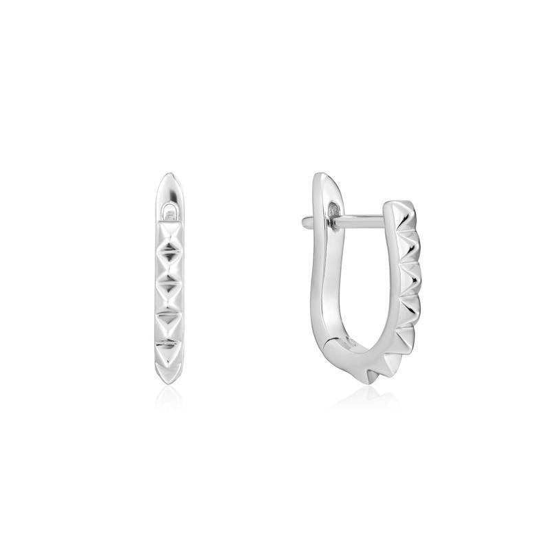 Ania Haie Spike Huggie Hoop Earrings