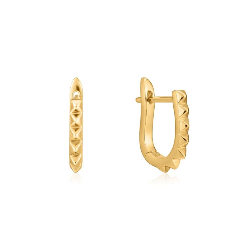 Ania Haie Spike Huggie Hoop Earrings