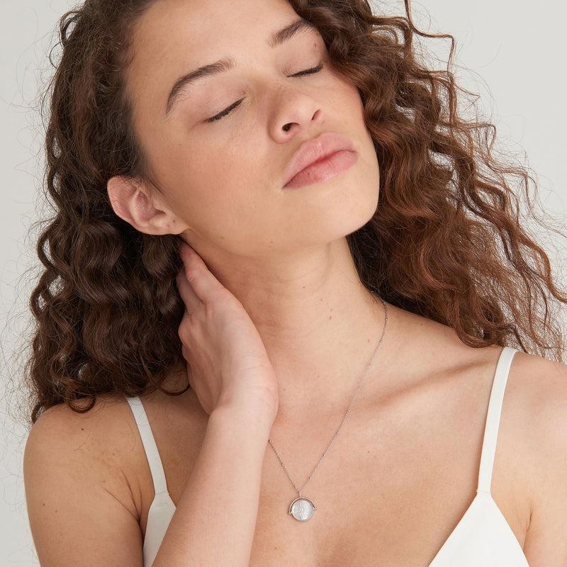 Ania Haie Sunbeam Emblem Silver Necklace