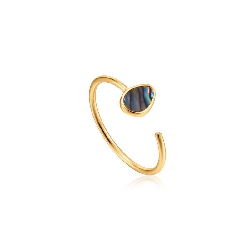 Ania Haie Tidal Abalone Adjustable Ring