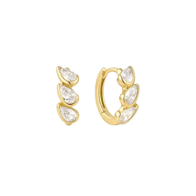 Ania Haie E076-12G Women's Huggie Hoop Earrings