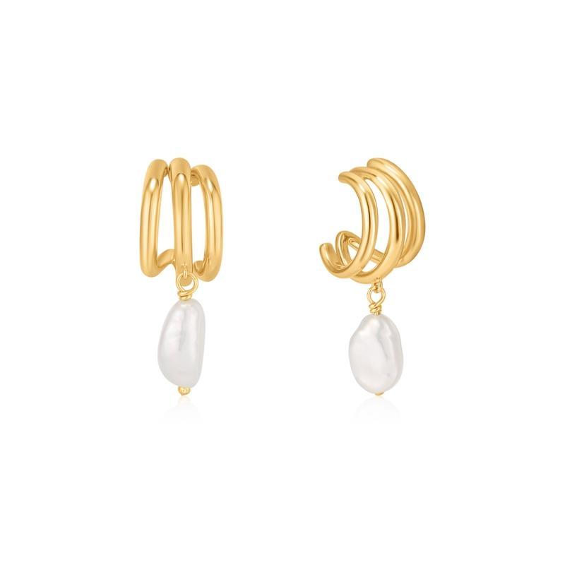 Ania Haie Triple Mini Hoop Earrings