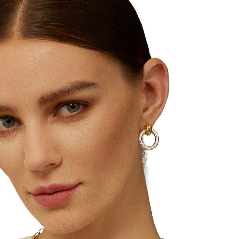 Ania Haie Two-Tone Hoop Earrings