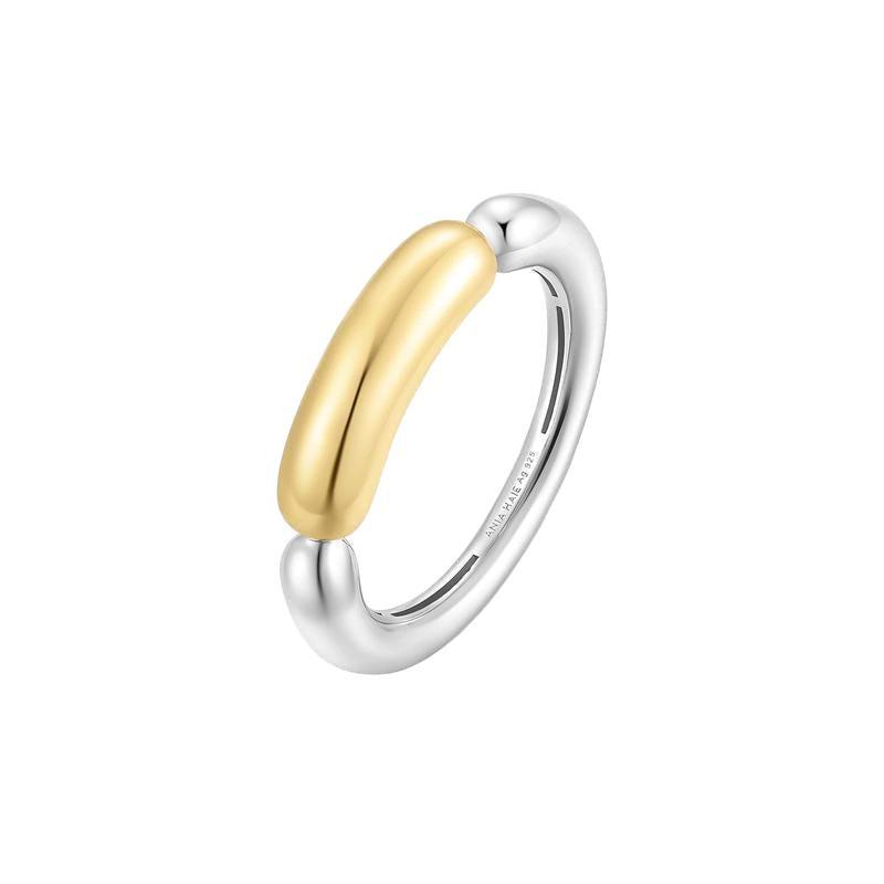 Ania Haie Two-Tone Segmented Puffy Ring