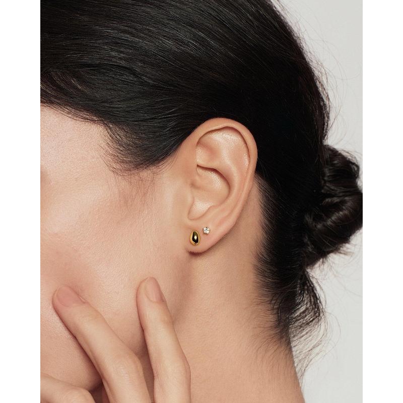 Ania Haie Wanderer Organic Dome Pebble Stud Earrings E076-02G