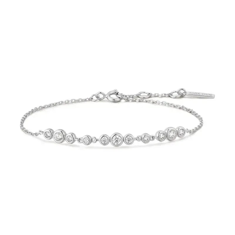 Ania Haie Yellow Gold Bracelet with Cubic Zirconia Stones