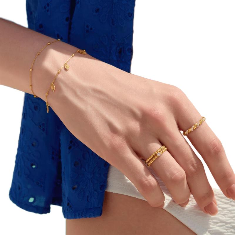 Ania Haie Yellow Gold CZ Bracelet with Extender