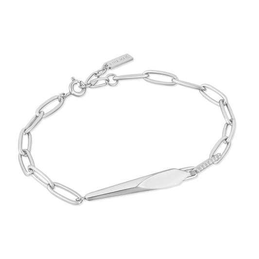 Ania Haie Zoom Silver Geometric Chunky Chain Bracelet