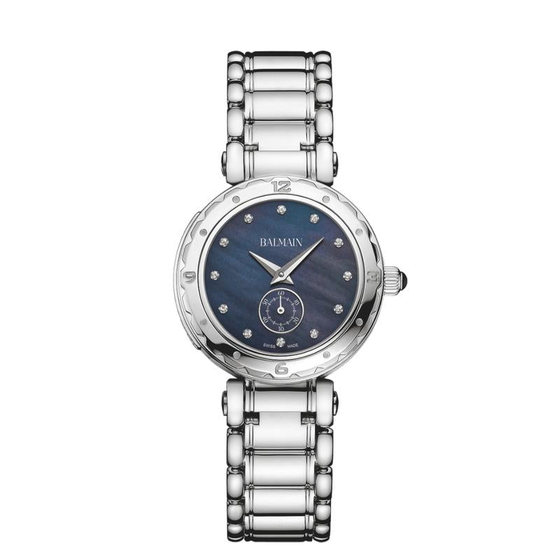 Balmain Balmainia Quartz Watch Black Mother of Pearl Dial