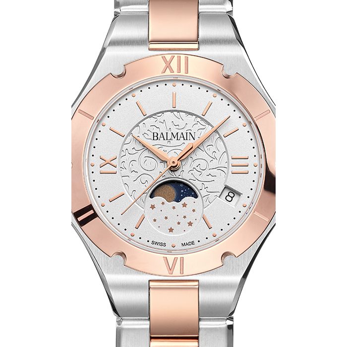 Balmain 'Be Balmain' Moon-Phase Two-Tone Watch B45983312