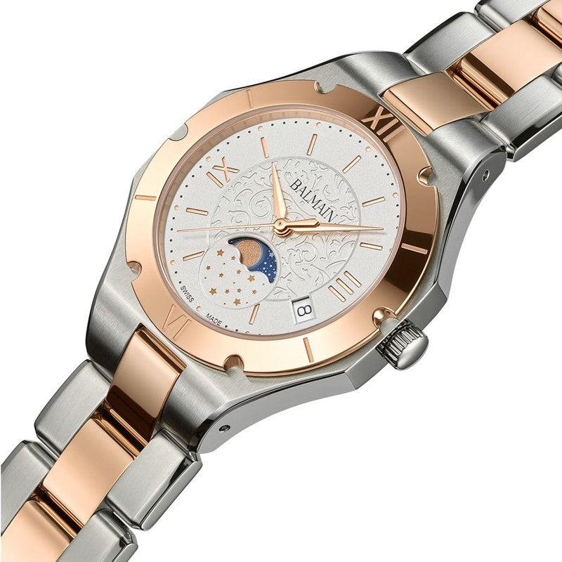 Balmain 'Be Balmain' Moon-Phase Two-Tone Watch B45983312