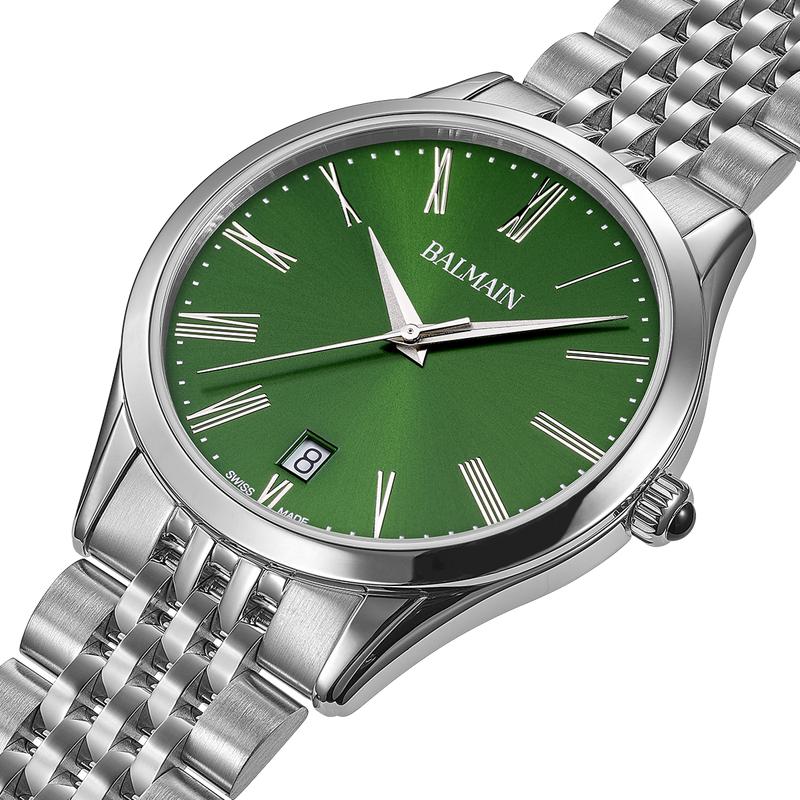 Balmain Classic R Gent Quartz Watch Green Dial