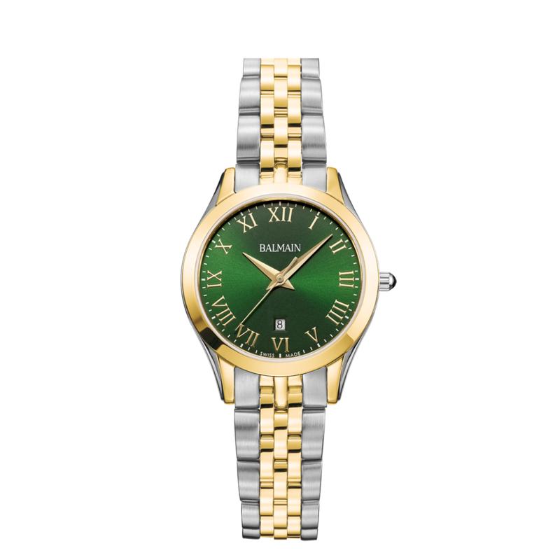 Balmain Classic R Mini Quartz Watch Green Dial