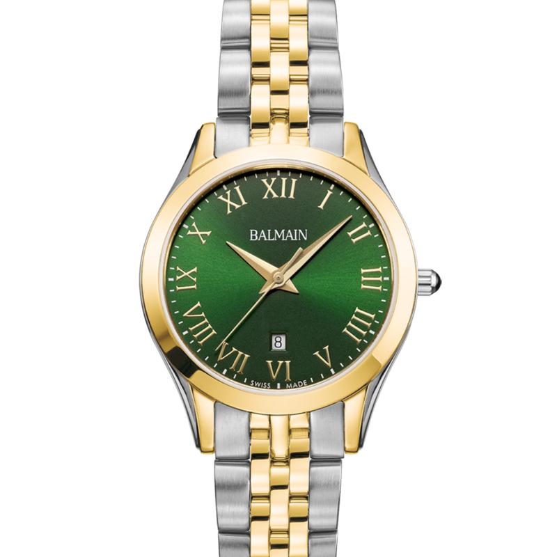 Balmain Classic R Mini Quartz Watch Green Dial
