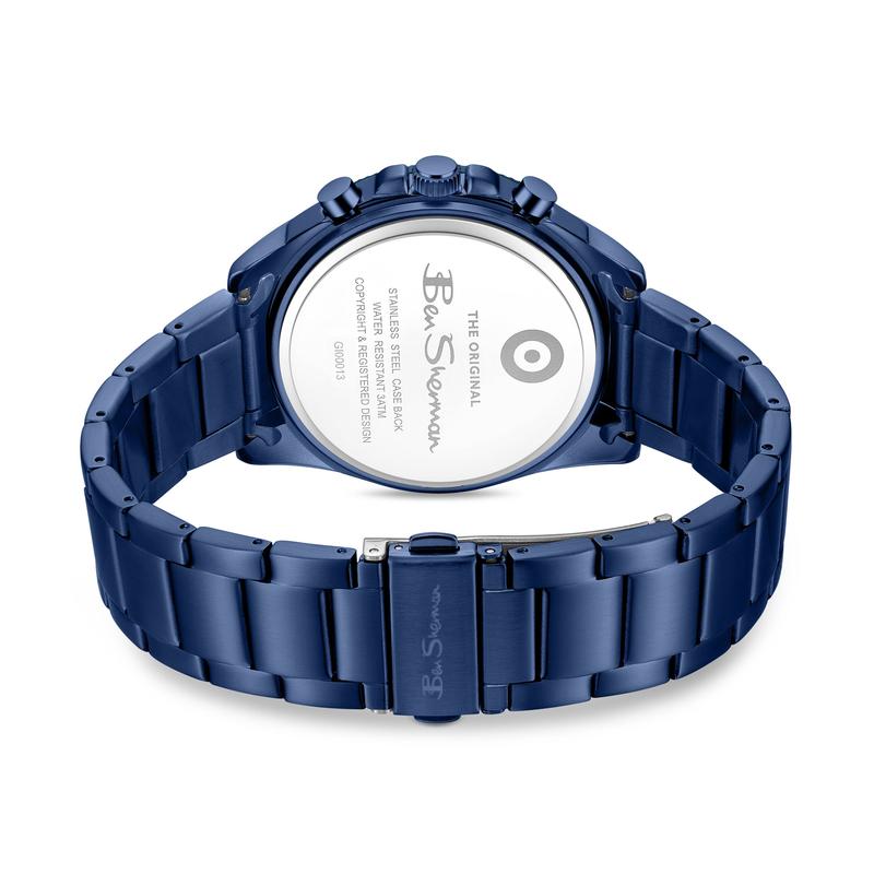 Ben Sherman Men's Blue Stainless Steel Chronograph Watch