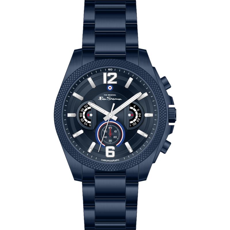 Ben Sherman Men's Blue Stainless Steel Chronograph Watch