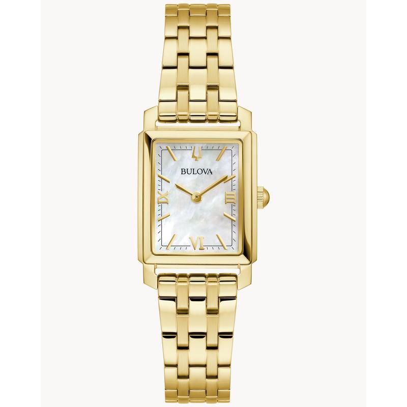 Bulova Elegant Sutton Women's Gold-Tone Stainless Steel Mother-of-Pearl Quartz Watch
